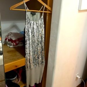 Silver sparky dress